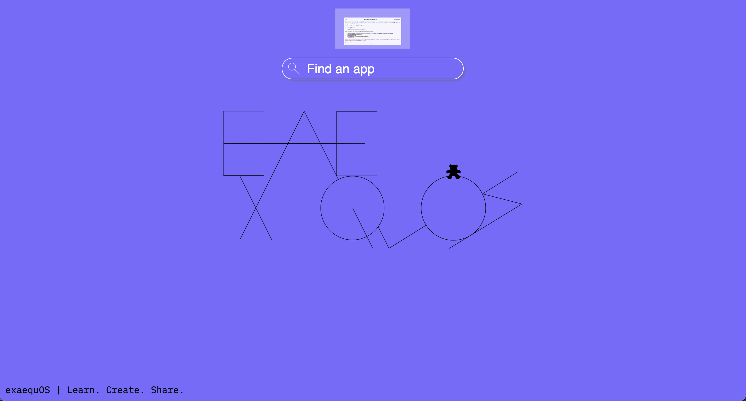 Oxygen desktop environment