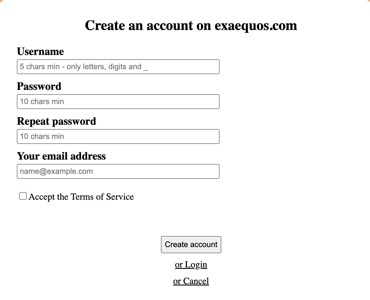 signup